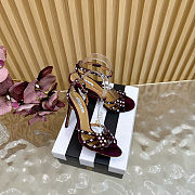 Colestore Aquazzura Tequila Sandal Bordeaux - 4