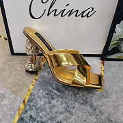 Colestore Dolce Gabbana Metallic Leather Mules - 5