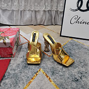 Colestore Dolce Gabbana Metallic Leather Mules - 6