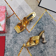 Colestore Dolce Gabbana Metallic Leather Mules - 2