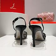 Colestore Rene Caovilla Jewel Slingbacks In Lace Venezianan 75 Black - 5
