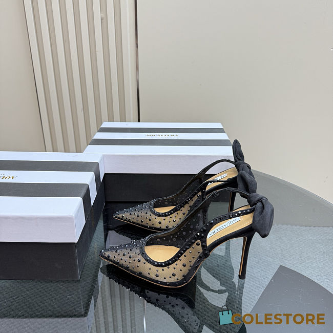 Colestore Aquazzura Bow Tie Net Pump 10 Black - 1