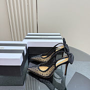 Colestore Aquazzura Bow Tie Net Pump 10 Black - 1
