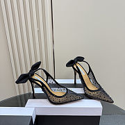 Colestore Aquazzura Bow Tie Net Pump 10 Black - 4