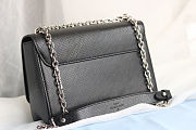 Colestore Louis Vuitton Twist MM Epi Black Silver Hardware 23x18x8cm - 2
