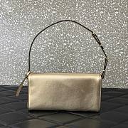 Colestore Valentino Garavani DeVain Small Shoulder Bag in Laminated Nappa Leather Gold 23.5x12x3cm - 6