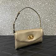 Colestore Valentino Garavani DeVain Small Shoulder Bag in Laminated Nappa Leather Gold 23.5x12x3cm - 4