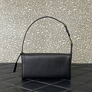Colestore Valentino Garavani DeVain Small Shoulder Bag in Laminated Nappa Leather Black 23.5x12x3cm - 4