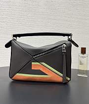 Colestore Loewe x Louis Wain   Futurist Cat Puzzle Bag Small in Classic Calfskin Dark Taupe 24x16x10cm - 2