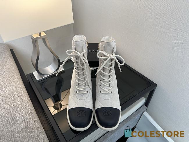 Colestore Chanel Lace-up shoes Skin color & Skin color  Grey - 1