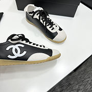 Colestore Chanel Sneakers Embossed Calfskin and Suede Calfskin Black & White - 6
