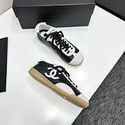Colestore Chanel Sneakers Embossed Calfskin and Suede Calfskin Black & White - 5