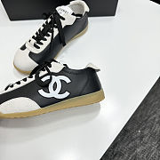 Colestore Chanel Sneakers Embossed Calfskin and Suede Calfskin Black & White - 2