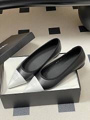 Colestore Chanel Ballerina Shoes Gradient Sheepskin & Sheepskin  Black & White - 3