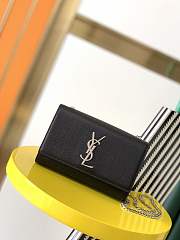 Colestore Saint Laurent YSL Kate Small In Grain De Poudre Embossed Leather Black 20x12.5x5cm - 1