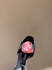 Colestore Roger Vivier Rose Vivier Sandals in Satin Black, Pink - 5