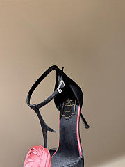 Colestore Roger Vivier Rose Vivier Sandals in Satin Black, Pink - 2