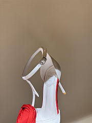 Colestore Roger Vivier Rose Vivier Sandals in Satin White, Red - 6