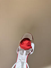 Colestore Roger Vivier Rose Vivier Sandals in Satin White, Red - 5