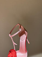 Colestore Roger Vivier Rose Vivier Sandals in Satin Pink, Red - 4