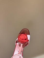 Colestore Roger Vivier Rose Vivier Sandals in Satin Pink, Red - 3