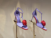 Colestore Roger Vivier Rose Vivier Sandals in Satin Purple, Red - 1