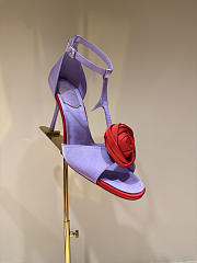 Colestore Roger Vivier Rose Vivier Sandals in Satin Purple, Red - 5