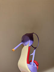 Colestore Roger Vivier Rose Vivier Sandals in Satin Purple, Red - 3