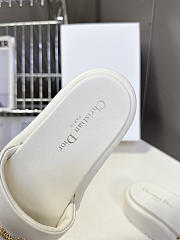 Colestore Dior D-Lane Platform Slide White Padded Lambskin  - 5