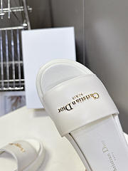 Colestore Dior D-Lane Platform Slide White Padded Lambskin  - 2