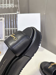 Colestore Dior D-Lane Platform Slide Black Padded Lambskin  - 3