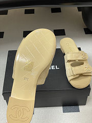 Colestore Chanel Open-toe Shoes Suede Beige - 5