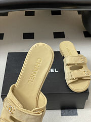 Colestore Chanel Open-toe Shoes Suede Beige - 3