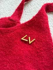Colestore Louis Vuitton Sweater Textured Knitted Wool Blend Red - 4