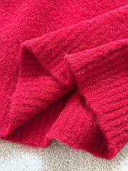 Colestore Louis Vuitton Sweater Textured Knitted Wool Blend Red - 2