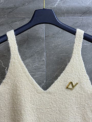Colestore Louis Vuitton Sweater Textured Knitted Wool Blend Beige - 6