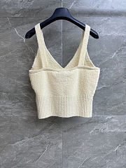 Colestore Louis Vuitton Sweater Textured Knitted Wool Blend Beige - 5