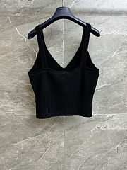 	 Colestore Louis Vuitton Sweater Textured Knitted Wool Blend Black - 2