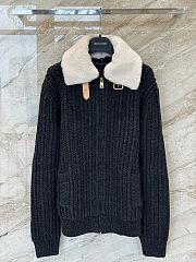 Colestore Louis Vuitton Wool and Cashmere Blouson Dark Grey - 1