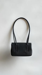 Colestore Chanel Clutch with Leather strap Glossy Calfskin with Grain Effect & Gold-Plated Metal Black 17x11.5x5cm - 4
