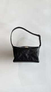 Colestore Chanel Hobo Bag Glossy Sheepskin & Gold-Plated Metal Black 23x13x8cm - 1