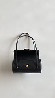 Colestore Chanel Small Bowling Bag Glossy Calfskin with Grain Effect & Gold-plated metal Black  10 x 20.5 x 10cm - 5