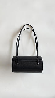 Colestore Chanel Small Bowling Bag Glossy Calfskin with Grain Effect & Gold-plated metal Black  10 x 20.5 x 10cm - 4