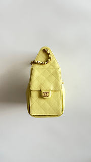 Colestore Chanel 25 Small Handbag Grained Calfskin & Gold-Tone Metal Pale Gold 30x26x14cm - 5