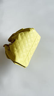 Colestore Chanel 25 Small Handbag Grained Calfskin & Gold-Tone Metal Pale Gold 30x26x14cm - 6