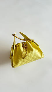 Colestore Chanel 25 Small Handbag Grained Calfskin & Gold-Tone Metal Pale Gold 30x26x14cm - 4