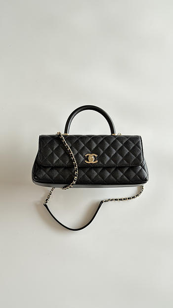 Colestore Chanel Coco Handle East-West Flap Bag Gold-tone Hardware  31x12.5x7cm