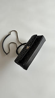 Colestore Chanel Coco Handle East-West Flap Bag Gold-tone Hardware  31x12.5x7cm - 3