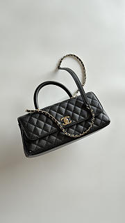 Colestore Chanel Coco Handle East-West Flap Bag Gold-tone Hardware  31x12.5x7cm - 2