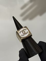 Colestore Chanel Logo CC Signet Ring Square  - 6
